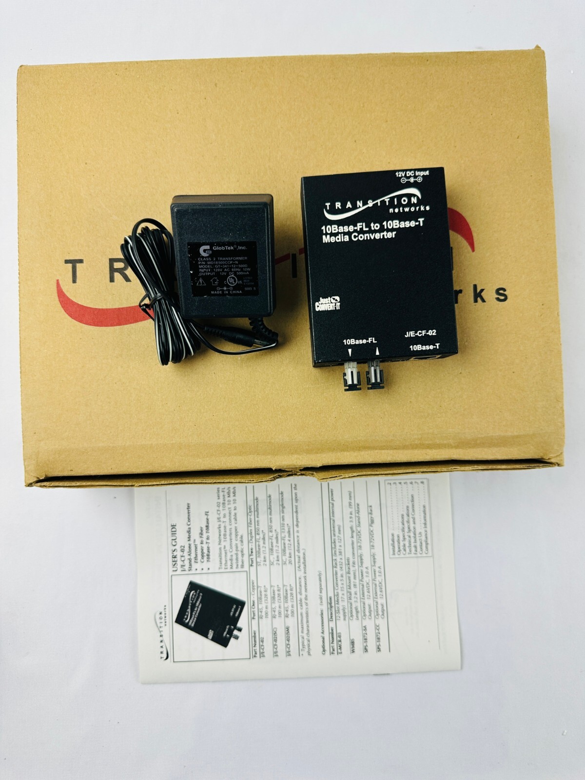 Transition Networks J/E-CF-02 Media Converter