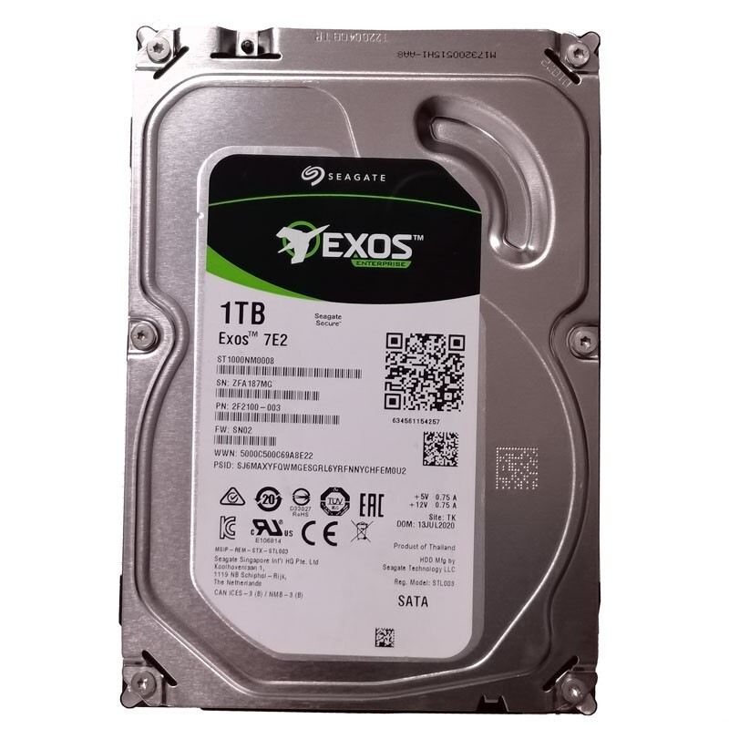 compatible Seagate Exos 7E2 1TB ST1000NM008 128MB SATA 3.5" Desktop HDD 