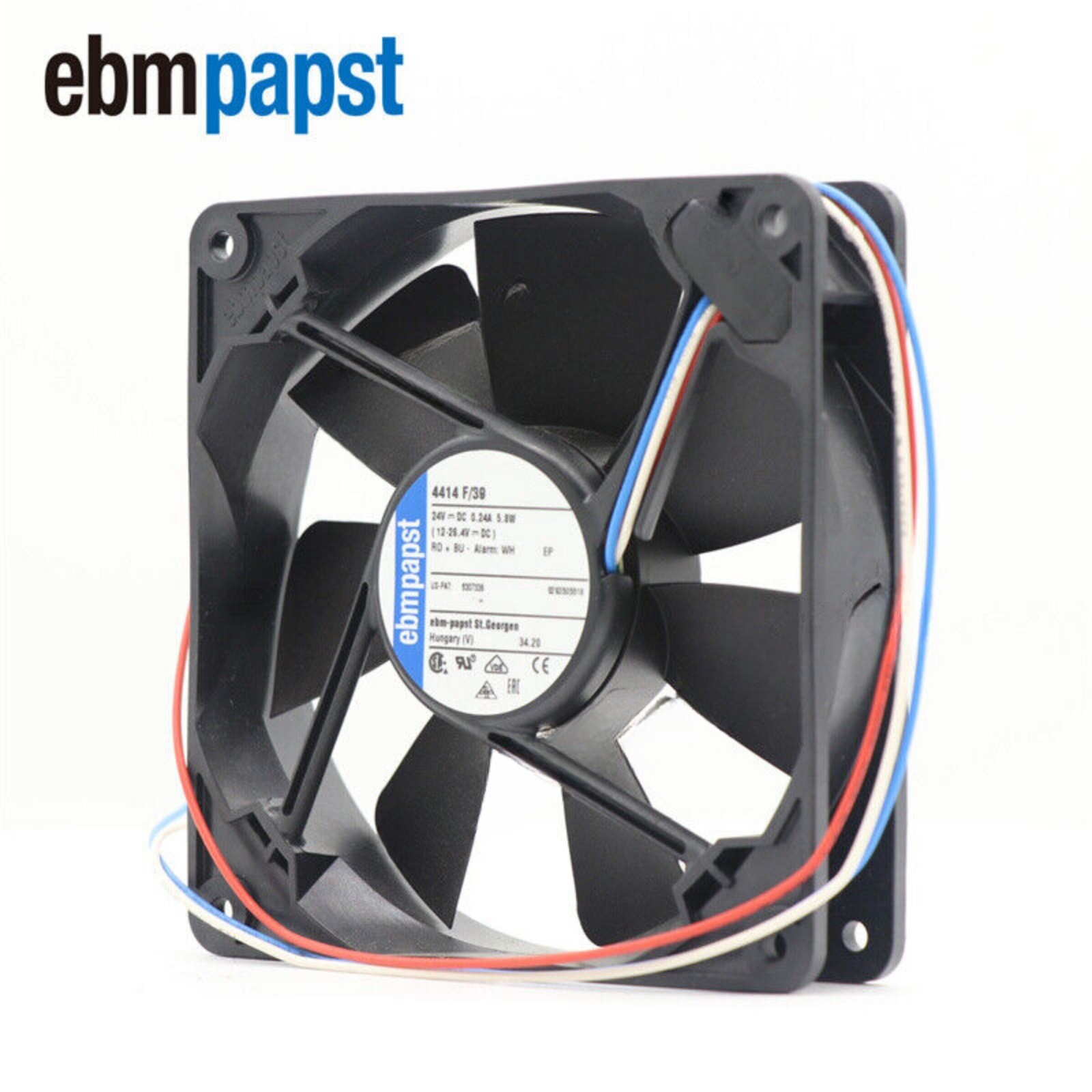 Ebmpapst Fan 4414F/39 Axial Fan 24V 5.8W 120*120*25mm 3wire Cabinet Cooling Fan