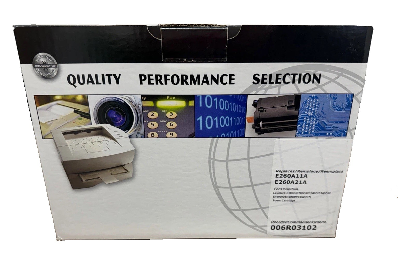 Quality Imaging Supplies Black Laser Toner E260A11A/E260A21A