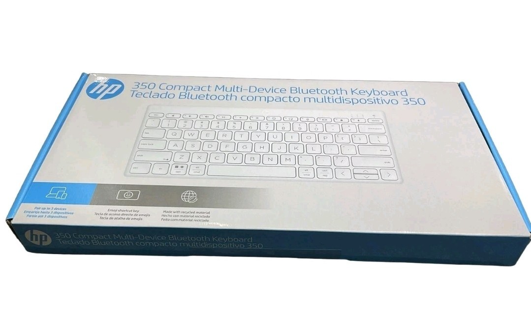 692T0AA#ABA HP 350 Compact Multi-Device Bluetooth WHITE SPANISH Keyboard teclado
