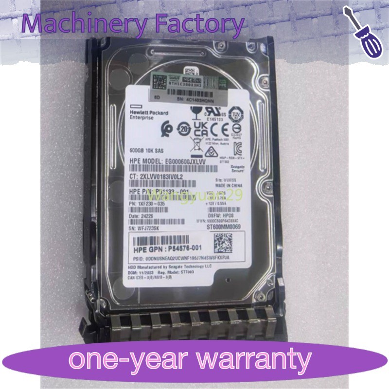 NEW HPE P54681-001 600GB P53561-B21 SAS 12G 10K 2.5" ENT GEN11 HDD Hard Drive