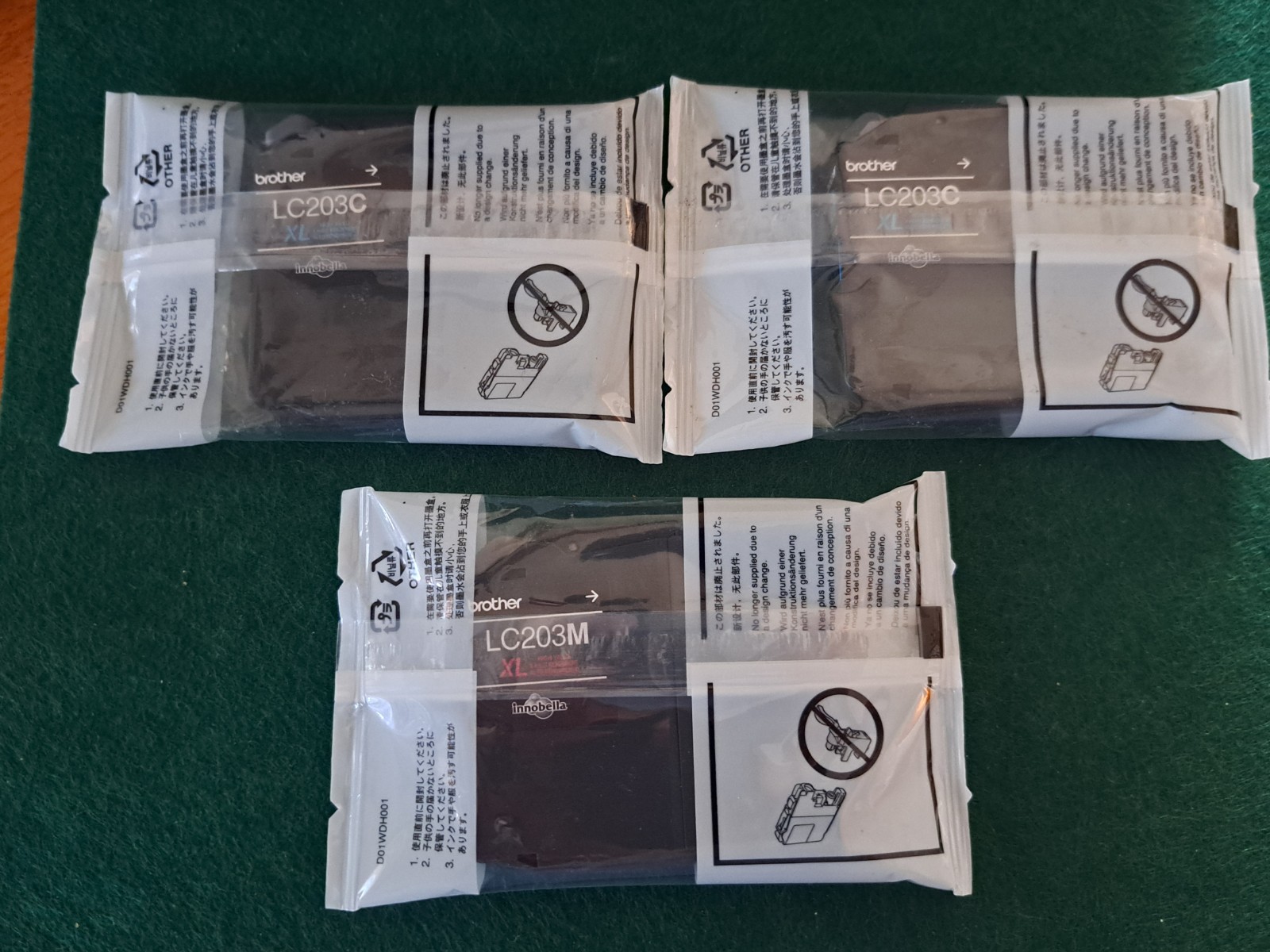 Brother LC 203 Ink Cartridge Lot
