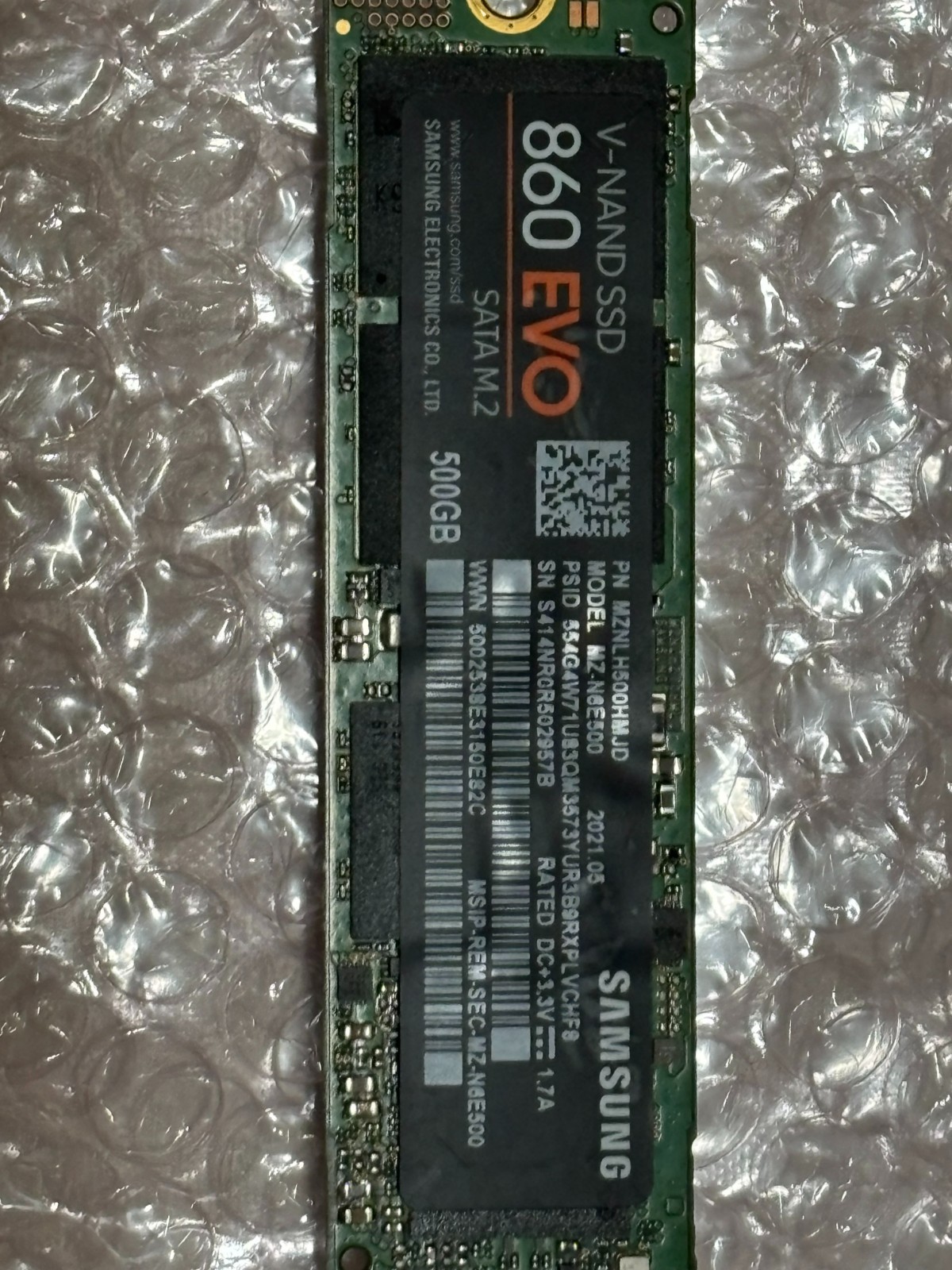 Samsung V-Nand SSD 860 EVO 500gb M.2