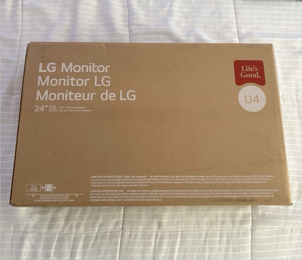 LG 24U41YA-B 24in FHD 1920x1080 100Hz LCD Monitor HDMI Black