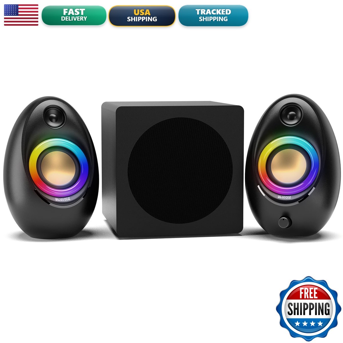 Bluedee SK900pro 2.1 Computer Speakers with Subwoofer 80W Peak Power