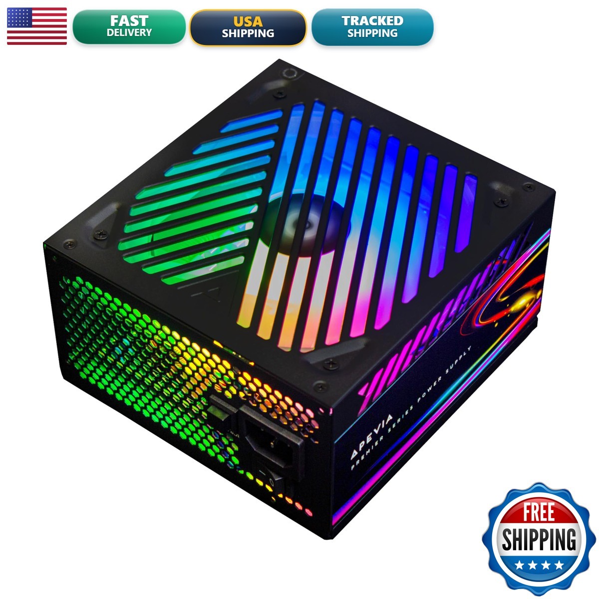 Apevia ATX-PM850W 850W 80+ Gold PCIe 5.0 ATX 3.0 Semi-Modular Gaming Power