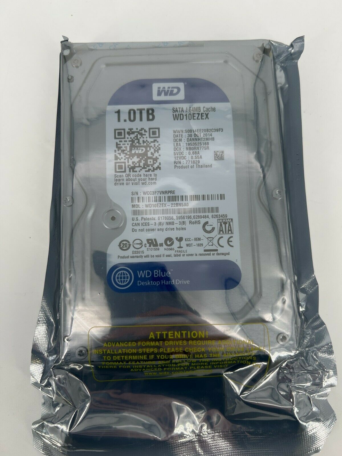 Western Digital 1TB 3.5" SATA III 7200RPM Desktop Hard Drive