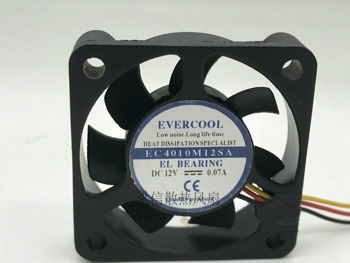 1pcs   EVERCOOL EC4010M12SA 4010 12V 0.07A Mute CPU cooling fan