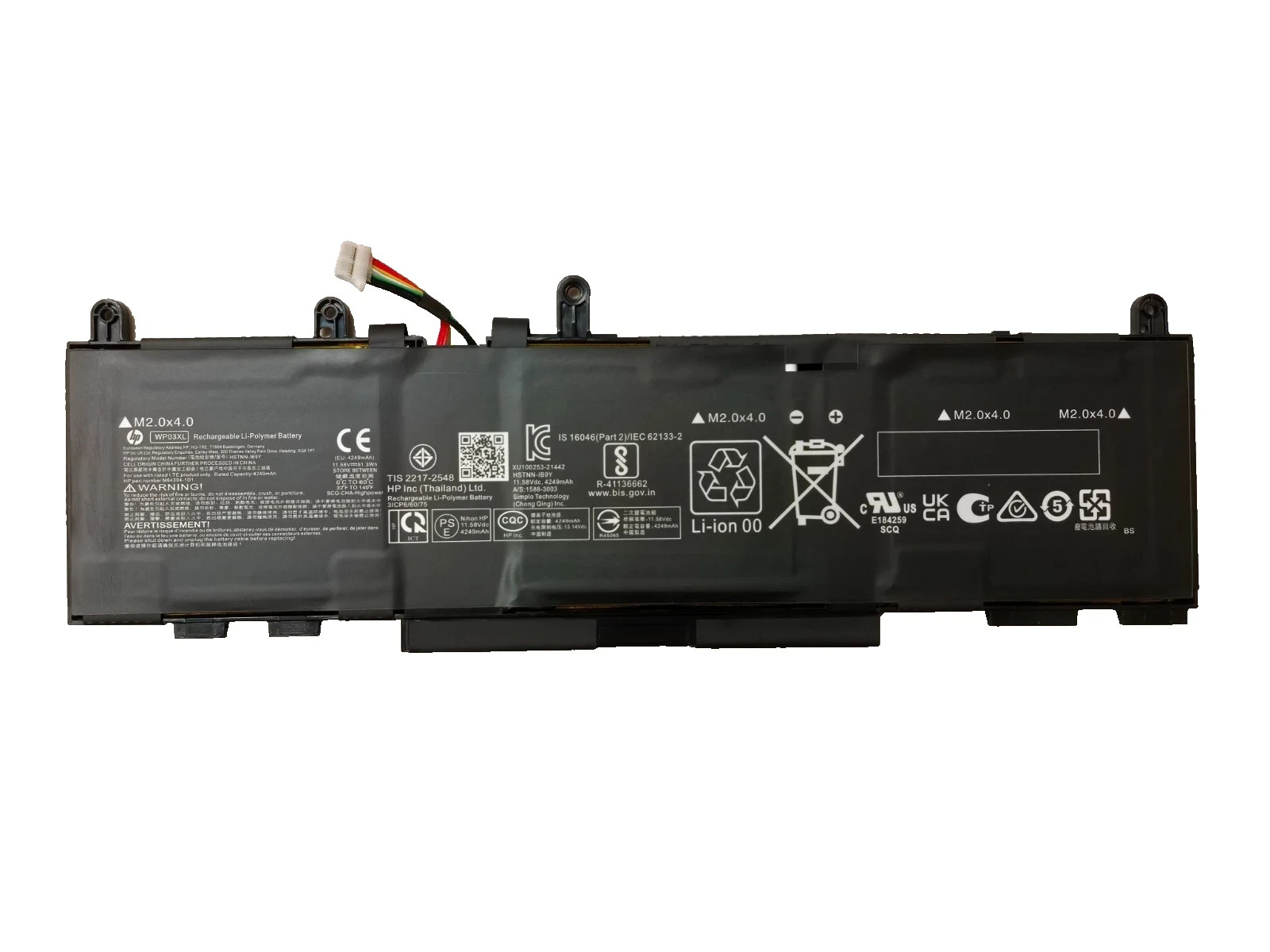 New Genuine WP03XL 51.3wh Battery For HP Split X2 13-M00 EliteBook X360 830 845