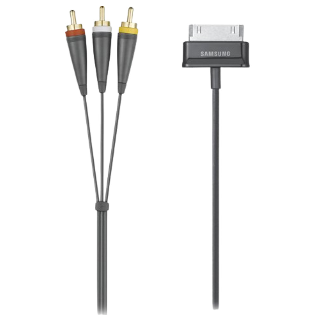 Composite Stereo Video Sync Cable for Samsung Galaxy Tab 30-Pin Media Stream OEM