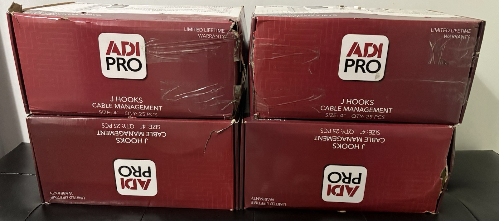 ADI PRO Cable Management 4" J Hook 0E-JHK425 Galvanized Steel (Box of 25)