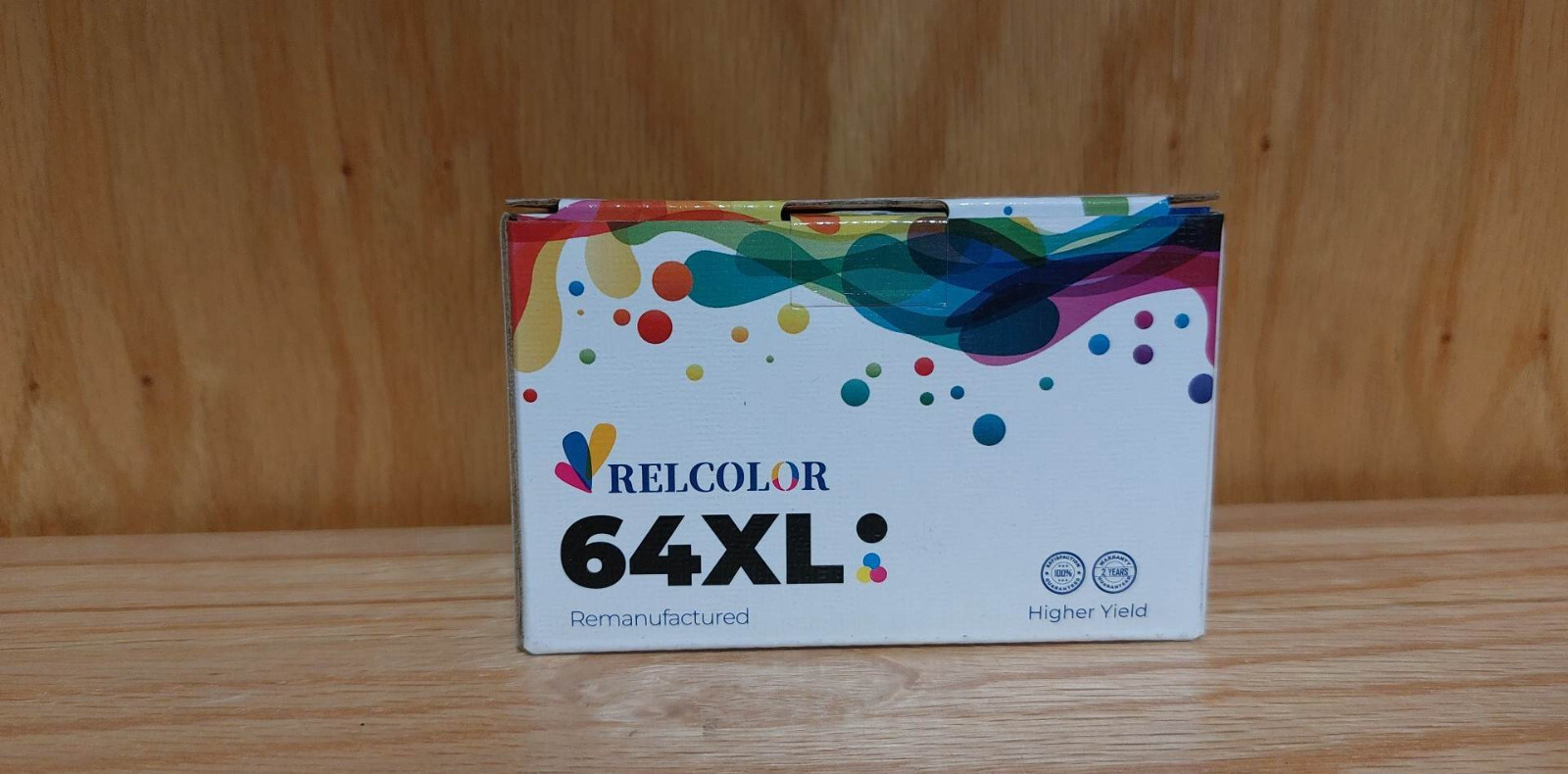 Relcolor Remanufactured Ink Cartridge Compatible with HP 64XL Black & Tri-Color