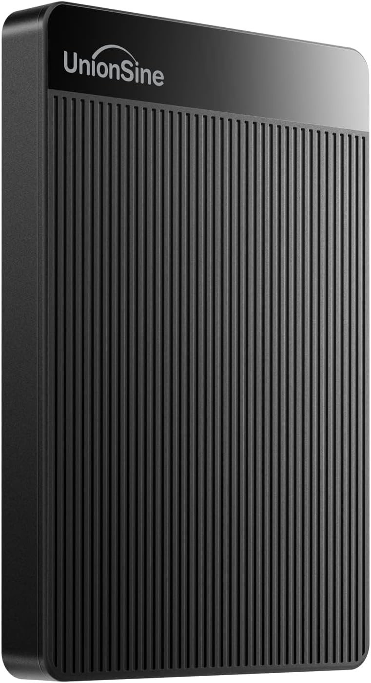 UnionSine 750GB Ultra Slim Portable External Hard Drive HDD-USB 3.0