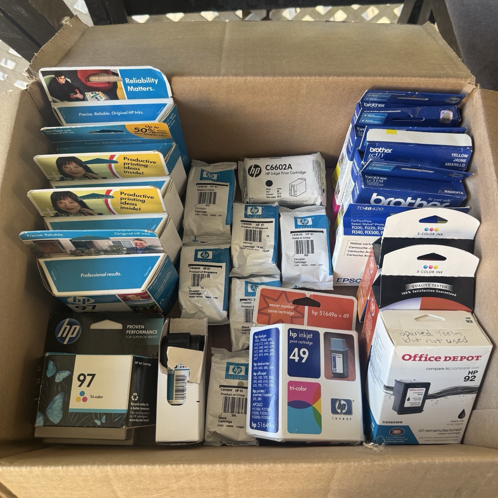 Printer Ink Lot Exp Sealed, SEE DESCRIPTION 24 PC