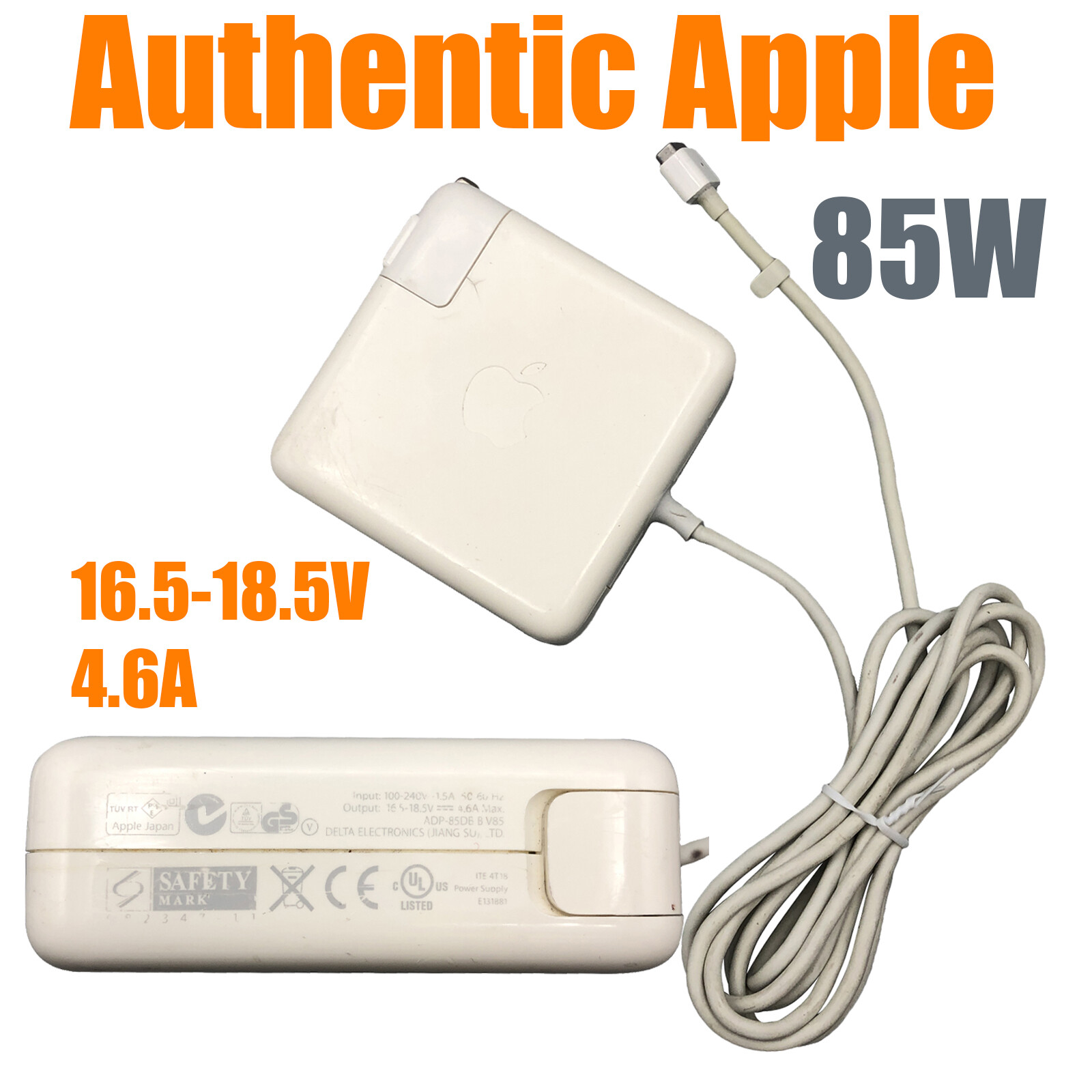 Genuine Apple MagSafe 85W Power Adapter Charger For MacBook Pro 2006-2011