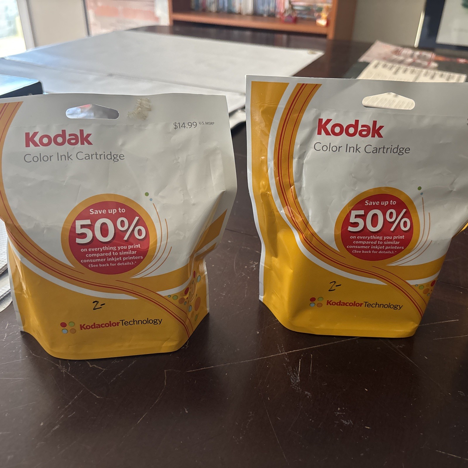 2pks Genuine Kodak 10 Series Kodacolor Ink Cartridge All 5 Inks New sealed 