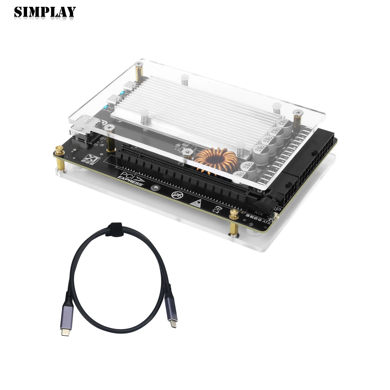 BX V2.0 Graphics Card Dock External GPU Expansion Dock DIY with 60cm Data Cable