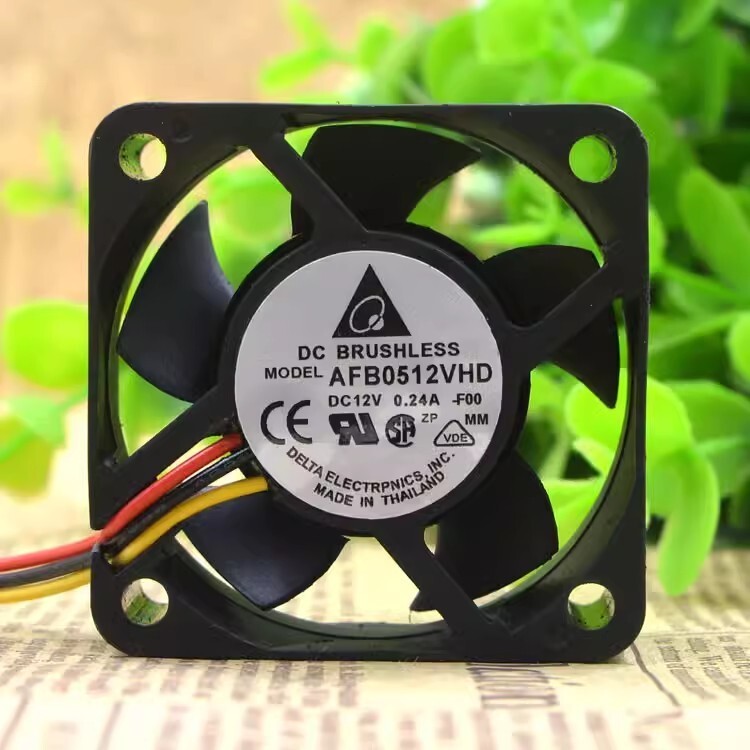 DELTA AFB0512VHD 5020 12V 0.24A 5cm 3-Wire Dual-Balloon Server Fan
