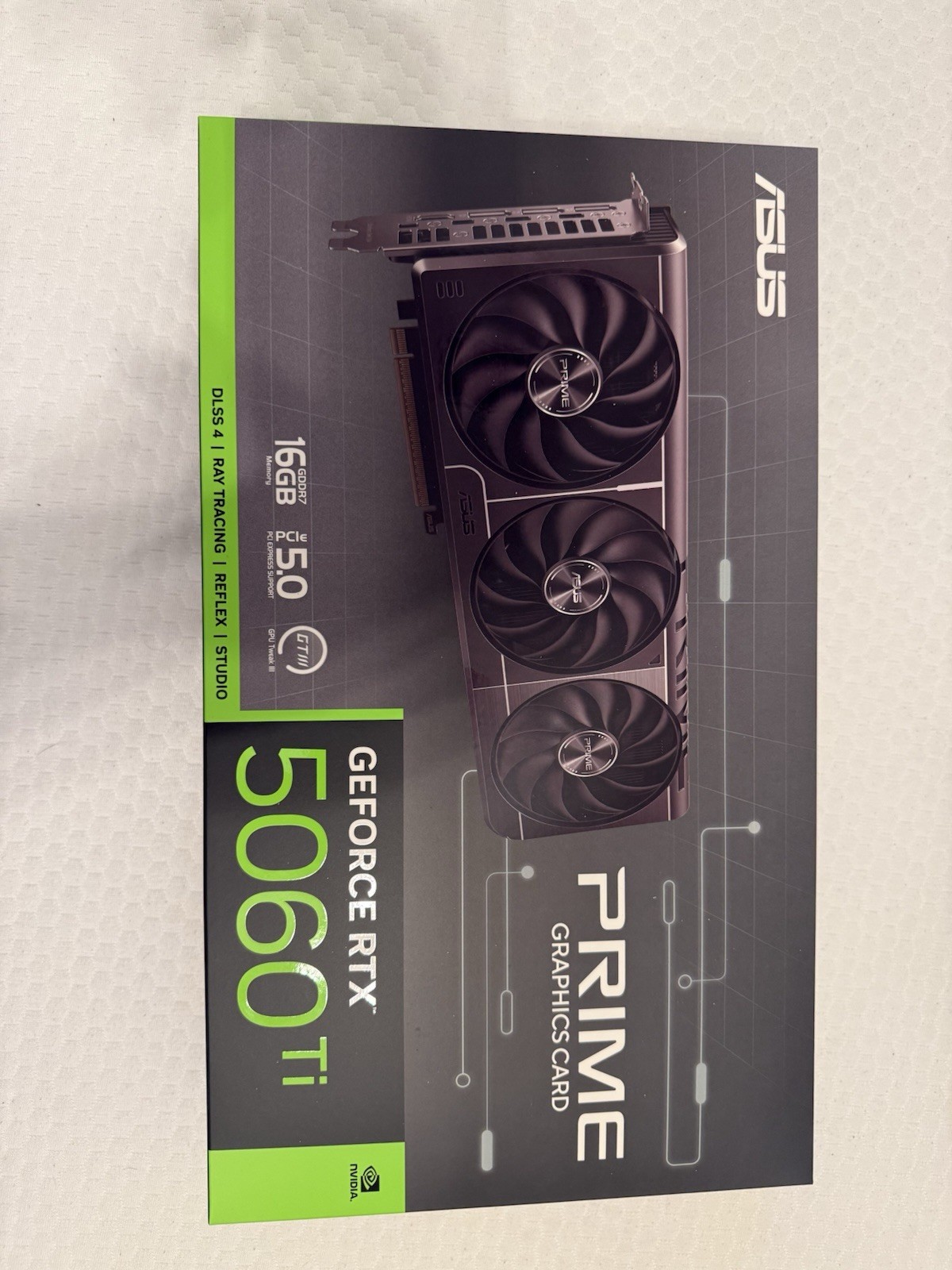 ASUS Prime NVIDIA GeForce RTX 5060 Ti OC 16GB GDDR7 Graphics Card