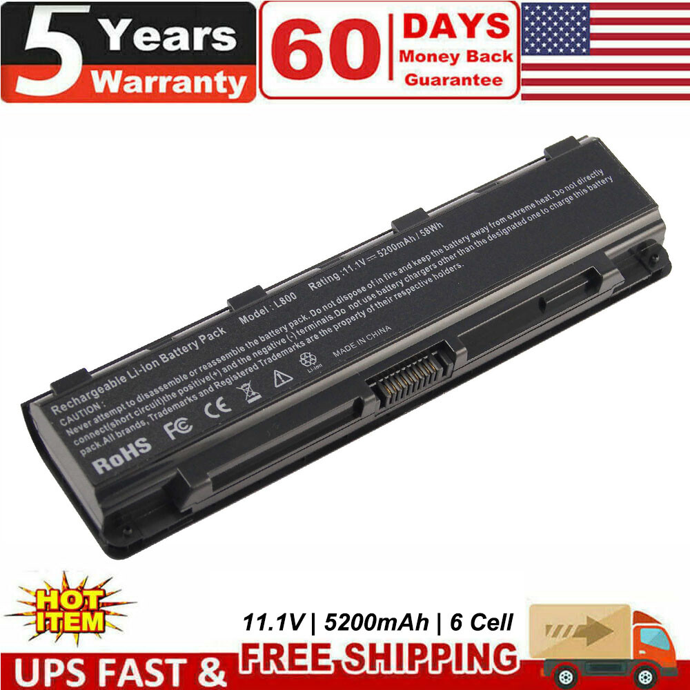 PA5024U-1BRS Notebook Battery For Toshiba Satellite C850 PABAS260 PA5027U-1BRS