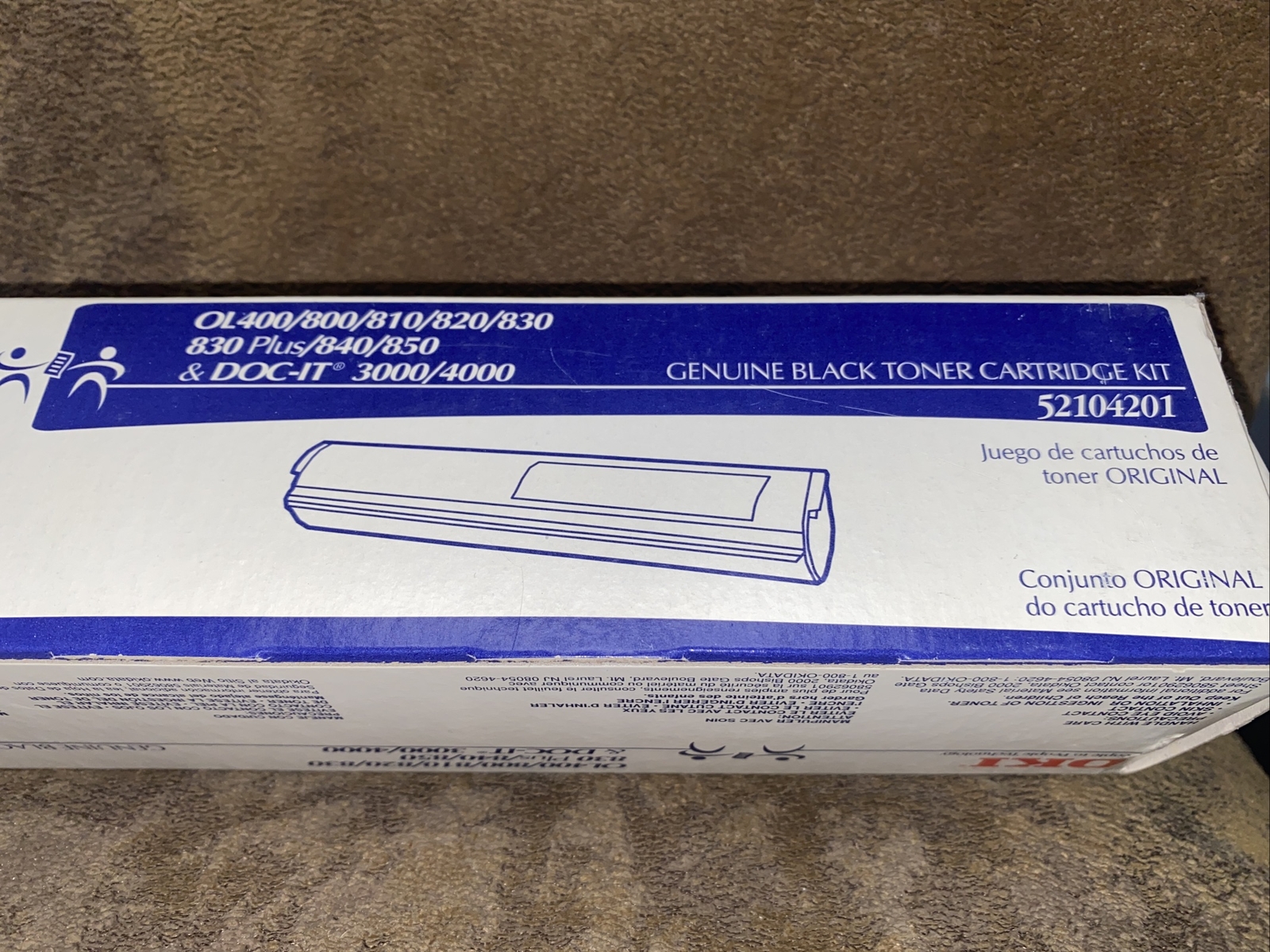 Oki Genuine Black Toner Cartridge Kit 52104201
