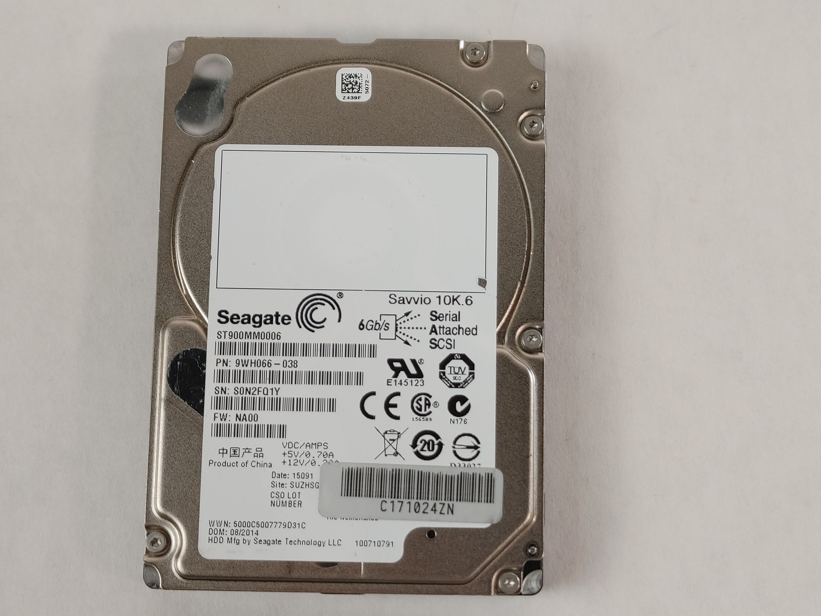 Lot of 20 Seagate ST900MM0006 900 GB SAS 2 2.5 in Enterprise Hard Drive
