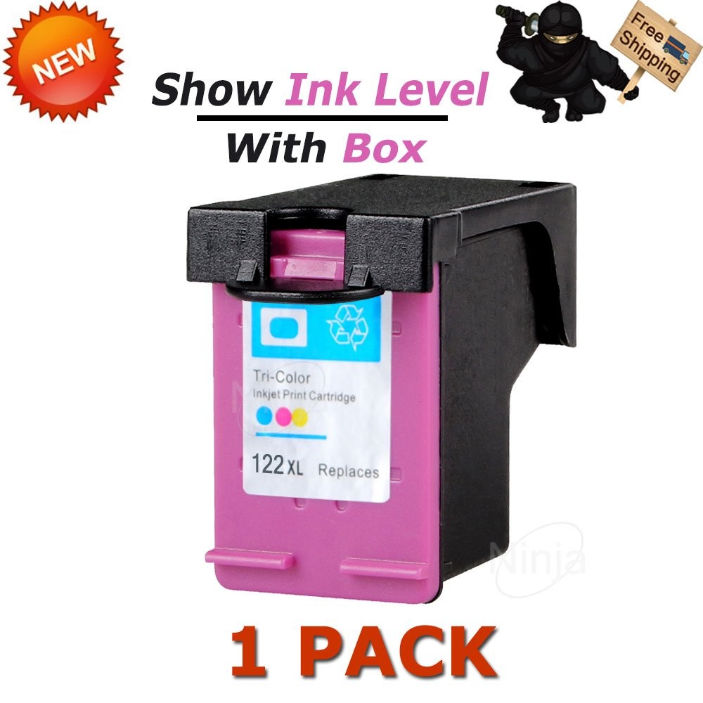 1PK 122XL Color Ink Cartridge for HP HP Deskjet 1000 2510 3000 OfficeJet 4845