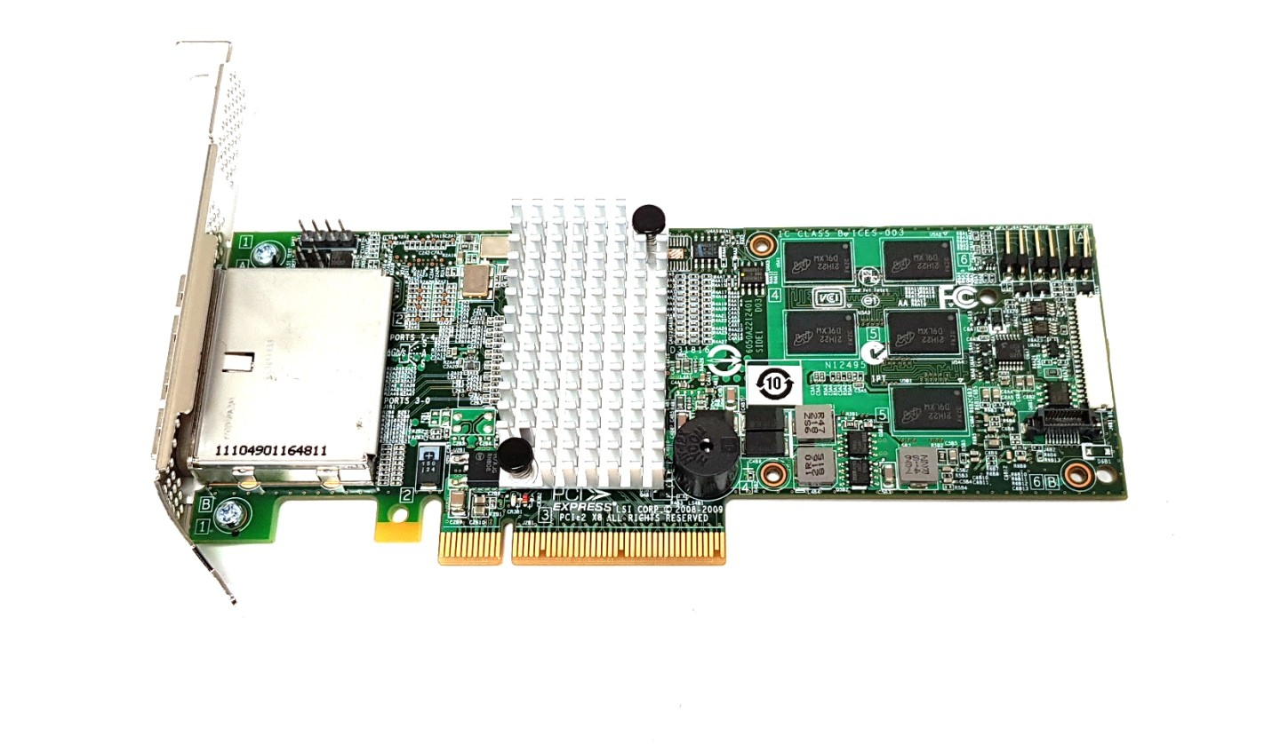 HP LSI Logic PCI-e Low Profile SAS RAID Controller L3-25152-56A 9280-8E