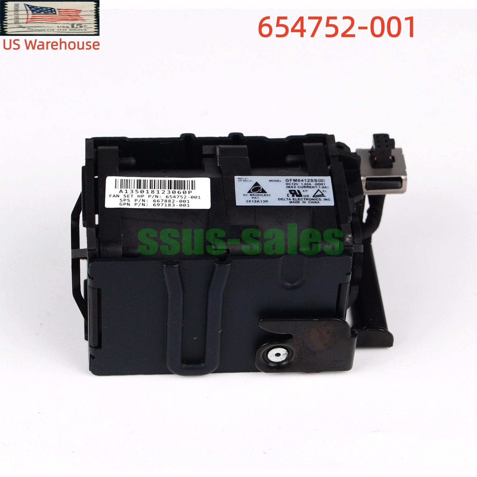 654752-001 GFM0412SS Dual-rotor hot-swappable fan for HP DL360p/DL360e Gen8 1U