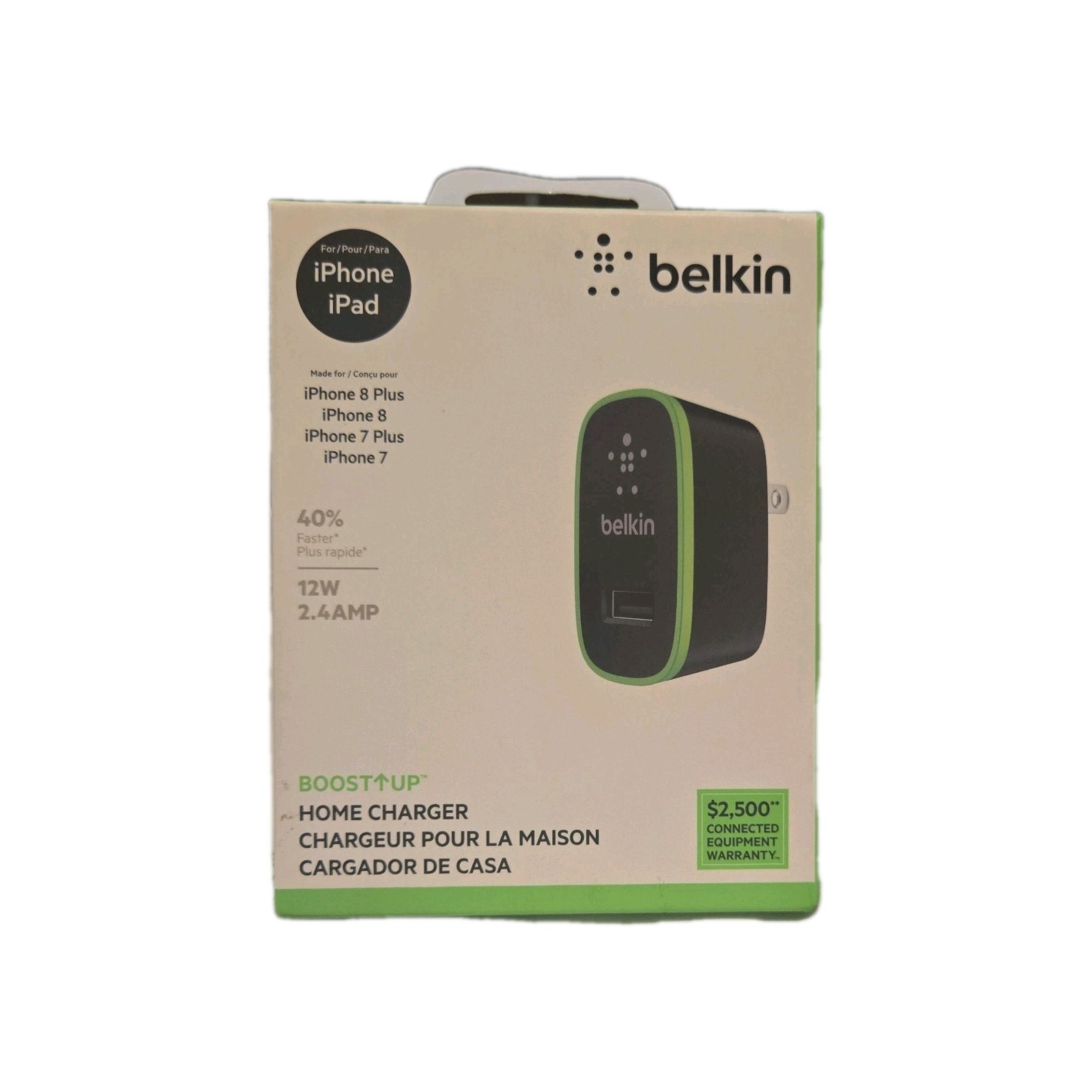 Bell in BOOST↑UP Home Charger (12 Watt/2.4 Amp) NEW WITH 