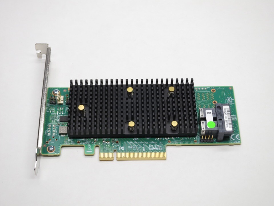 YW3J6 DELL 8-PORT TRI-MODE PCIE 12Gb/s MR 9440-8I RAID CARD BOTH BRACKETS