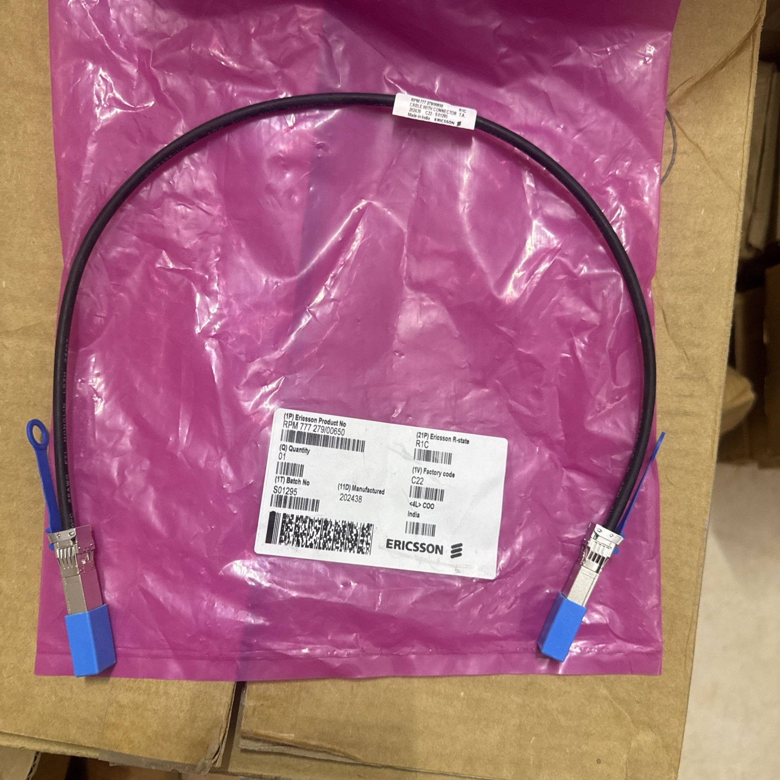 ERICSSON RPM 777 279/00650 / RPM77727900650 SIGNAL CABLE