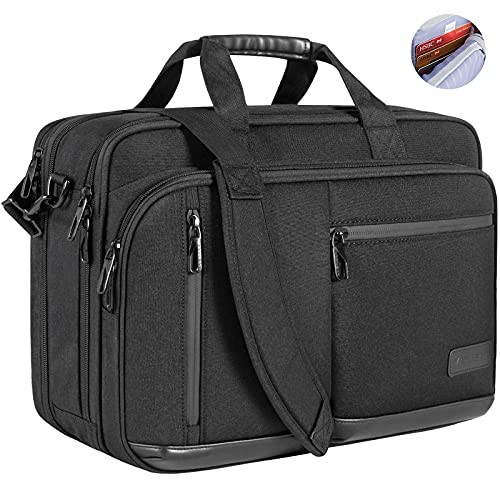 Laptop Briefcase for Men Women, Fits Up to 17.3 Inch Laptops Premium Shoulder