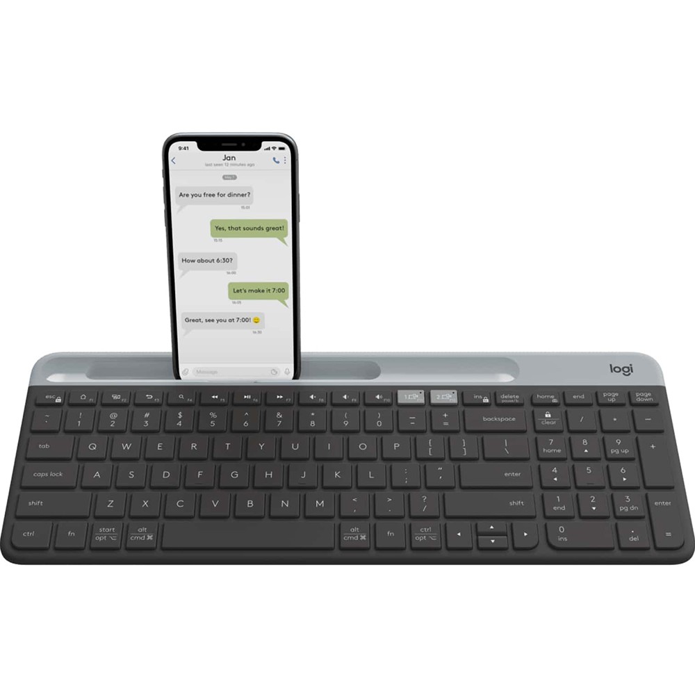 Logitech Core K585 Slim Multi-Device Wireless Keyboard in Graphite - 920-011479