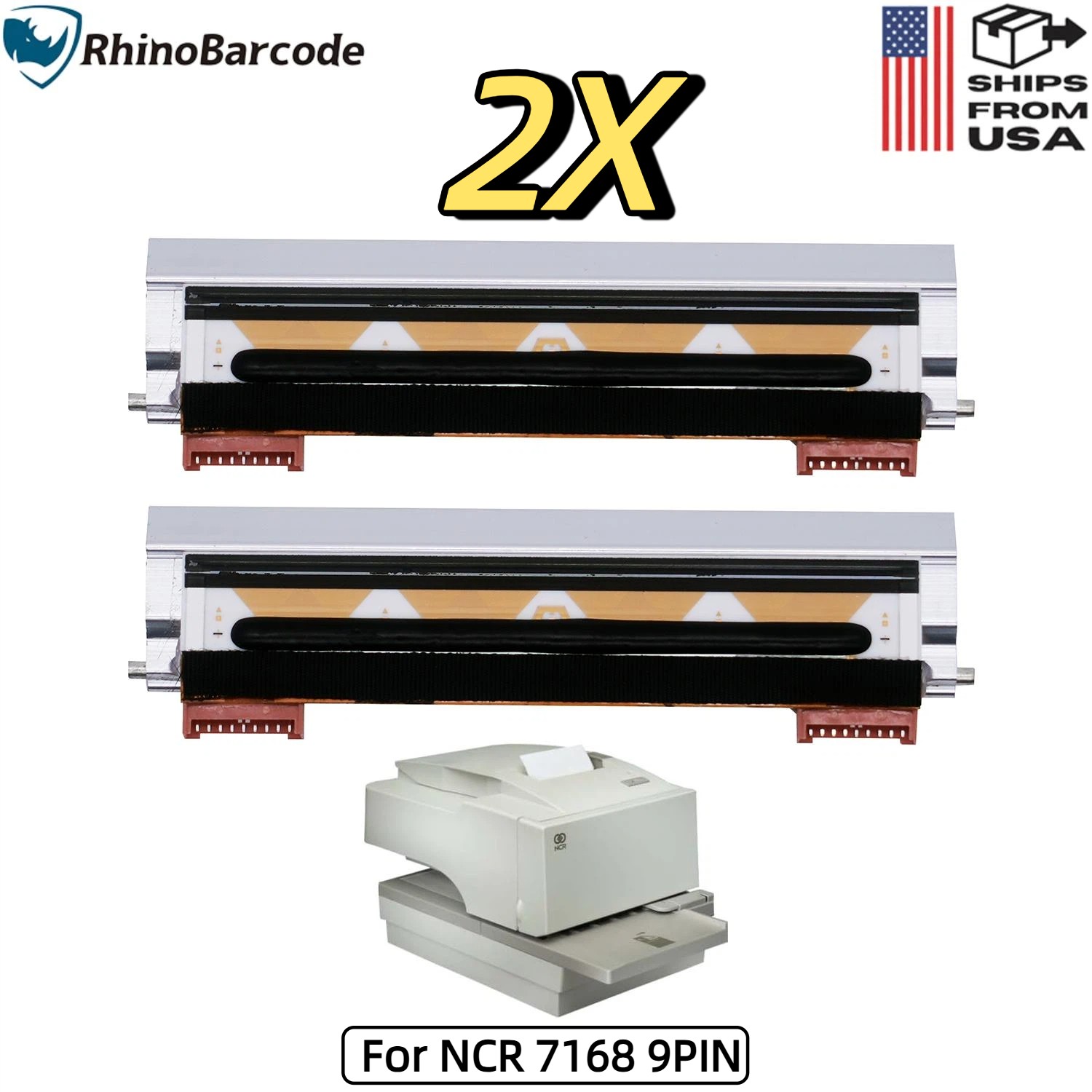 2PCS New Thermal Printhead 9pin 80mm 203dpi for NCR 7168