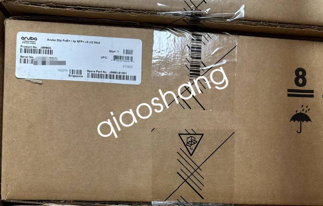1PCS Aruba 20p PoE+ / 4p SFP+ v3 zl2 Mod J9990A new via FedEx or DHL