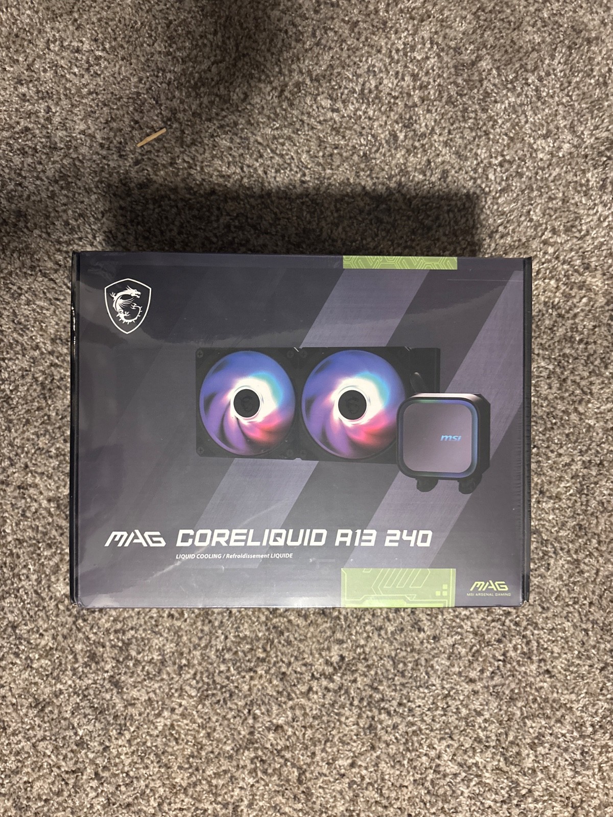 MSI MAG Coreliquid A13 240 - AIO ARGB CPU Liquid Cooler - 240mm Radiator