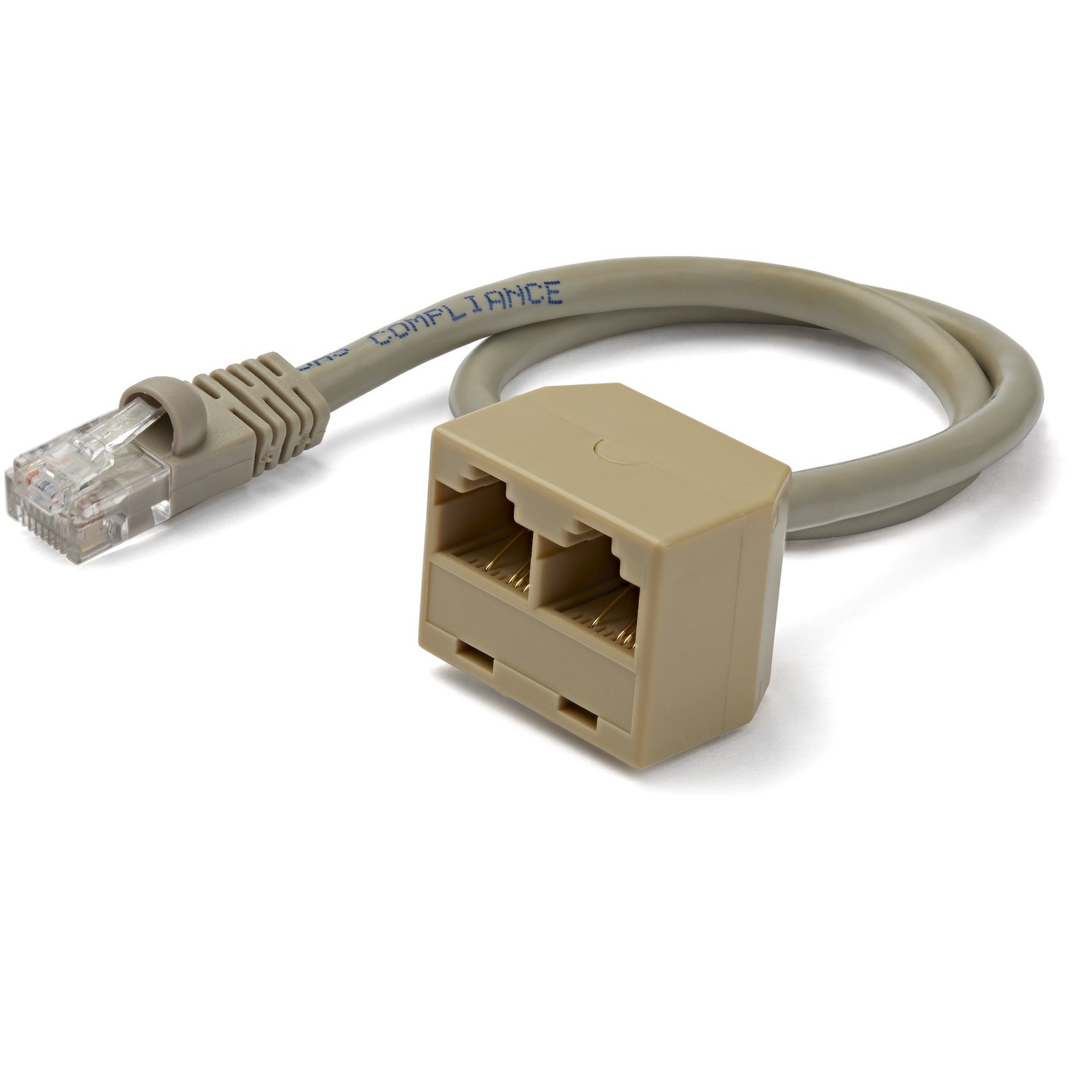 StarTech RJ45SPLITTER 2-to-1 RJ45 Splitter Cable Adapter - Network splitter