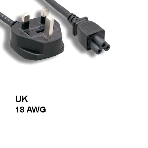 [10X] 6' UK Britain 3 Prong Notebook AC Power Cord IEC60320 C5 to BS1363 5A/250V
