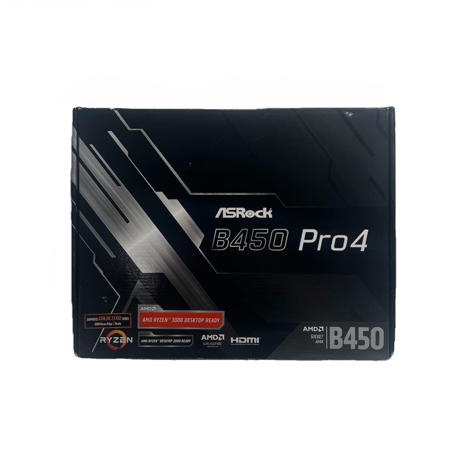 ASRock B450 Pro4 AM4 ATX Motherboard + PCIe Riser