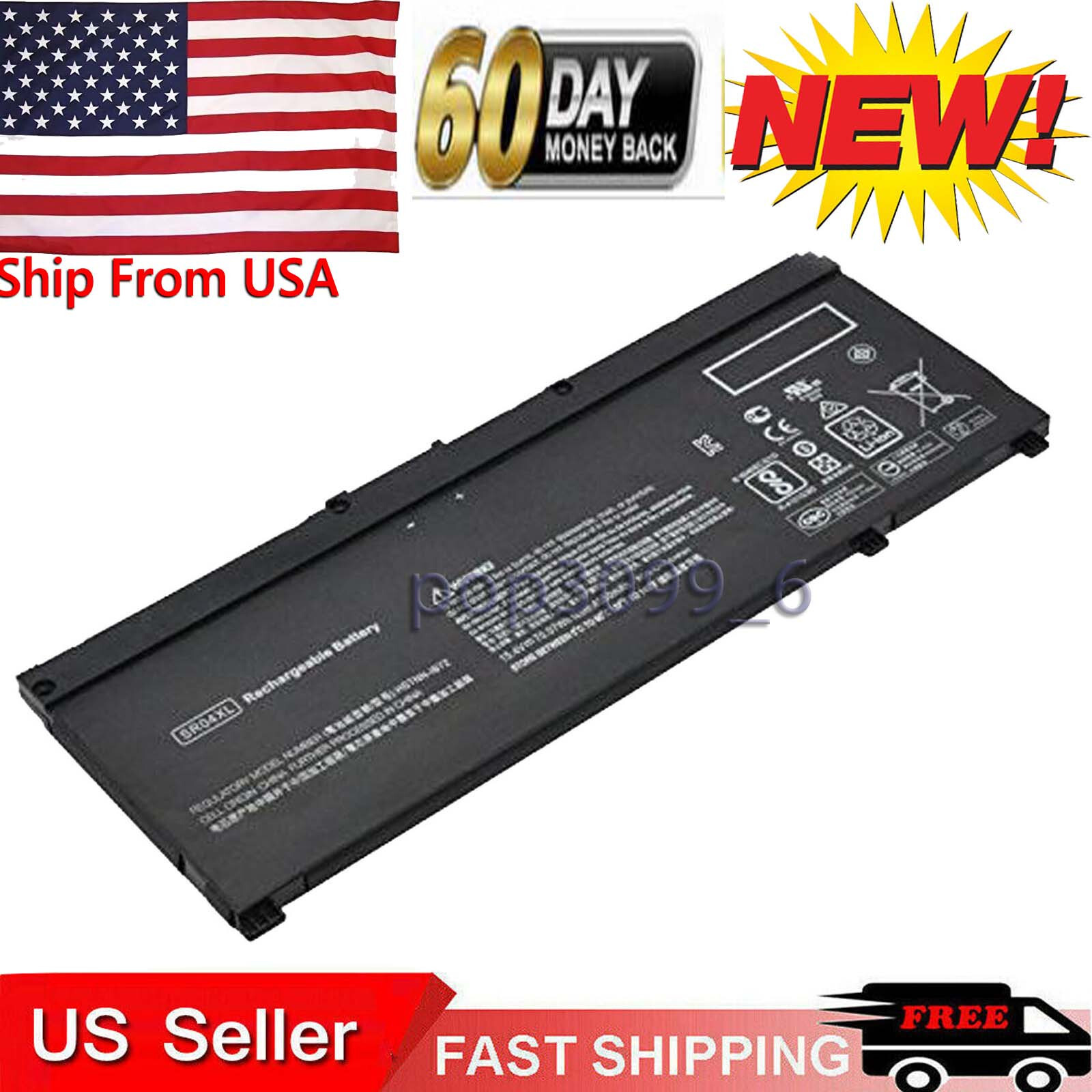 Brand New SR04XL BATTERY 917724-855 for HP Omen 15-CE 15-CE011DX HSTNN-DB7W 