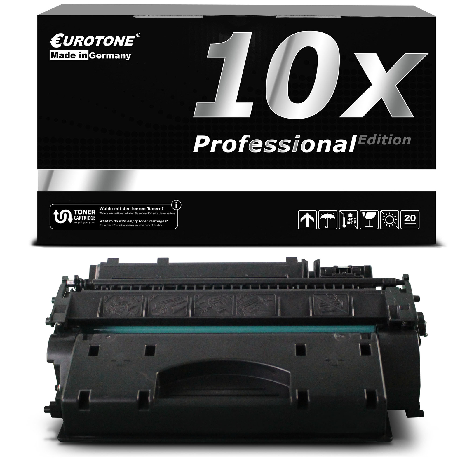 10x Eurotone per Cartridge F HP Laserjet Enterprise 500 MFP M-525-dn