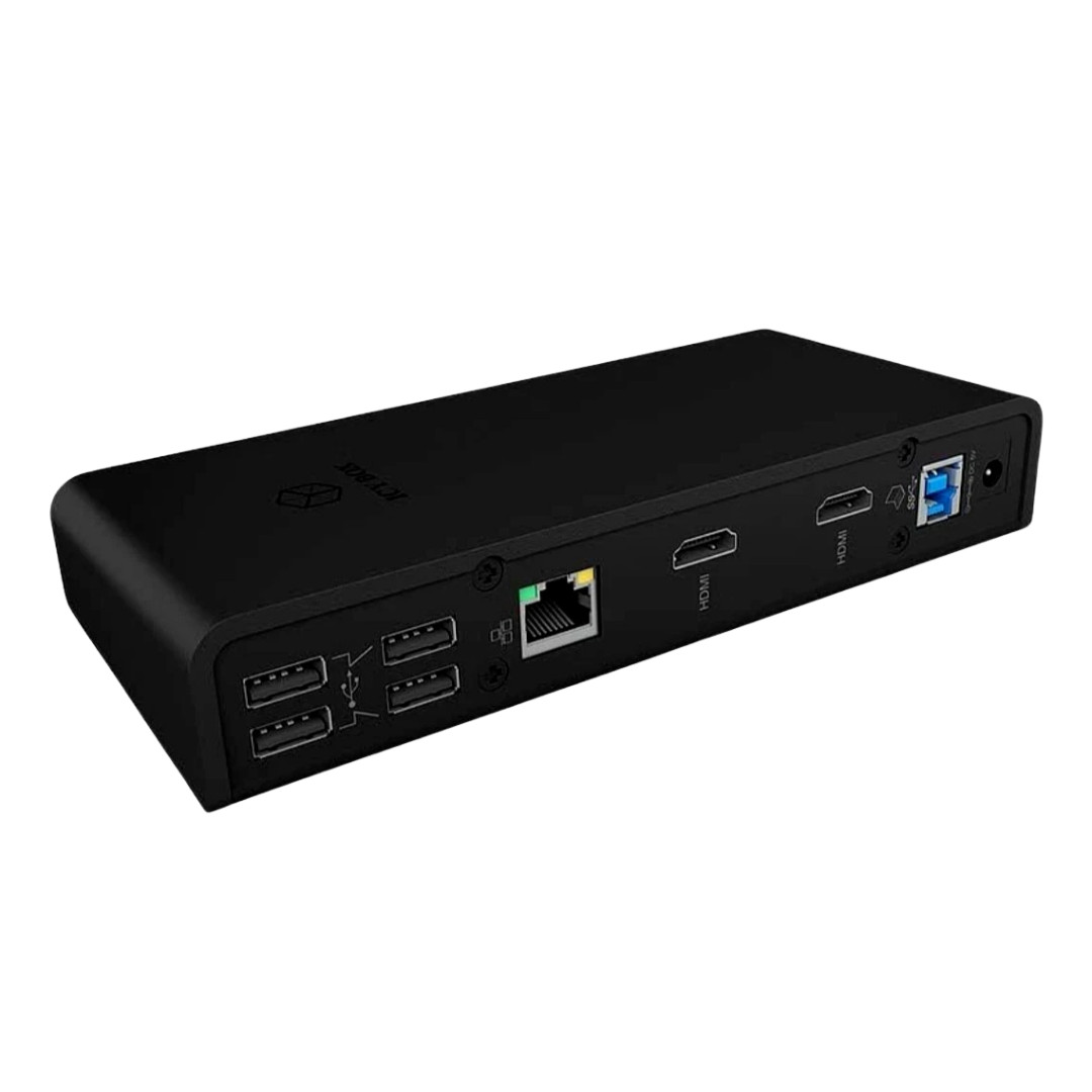 Icy Box 11 in 1 USB-C Docking Station HDMI VGA Thunderbolt Hub Adapter for Mac