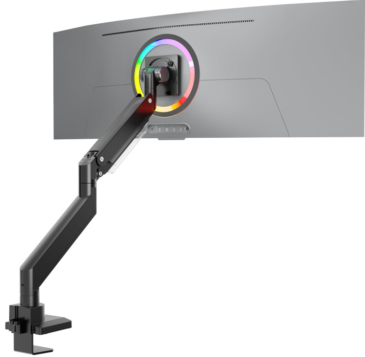 Brazo Reforzado para Monitor 17-57" VESA Ajustable con Resorte de Gas, Nuevo