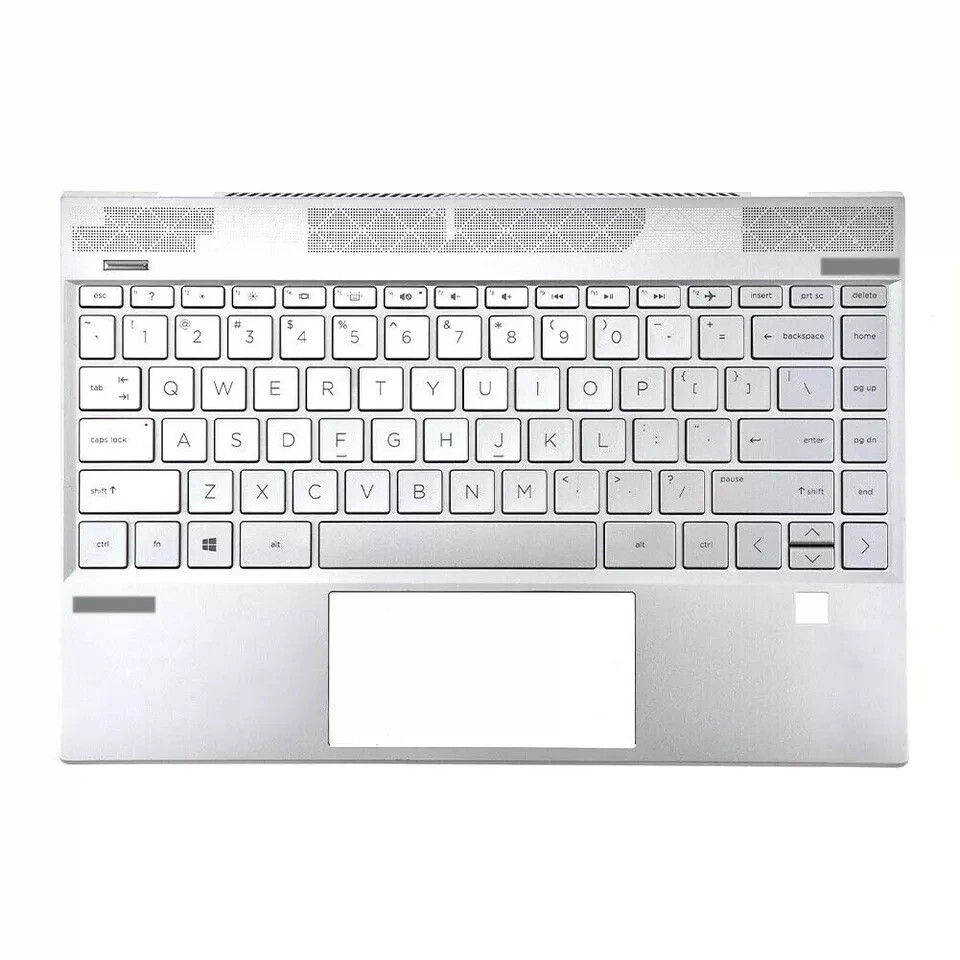 Top Palmrest Case Keyboard L53415-001 TPN-W144 Silver For HP Envy X360 13-AQ 1x