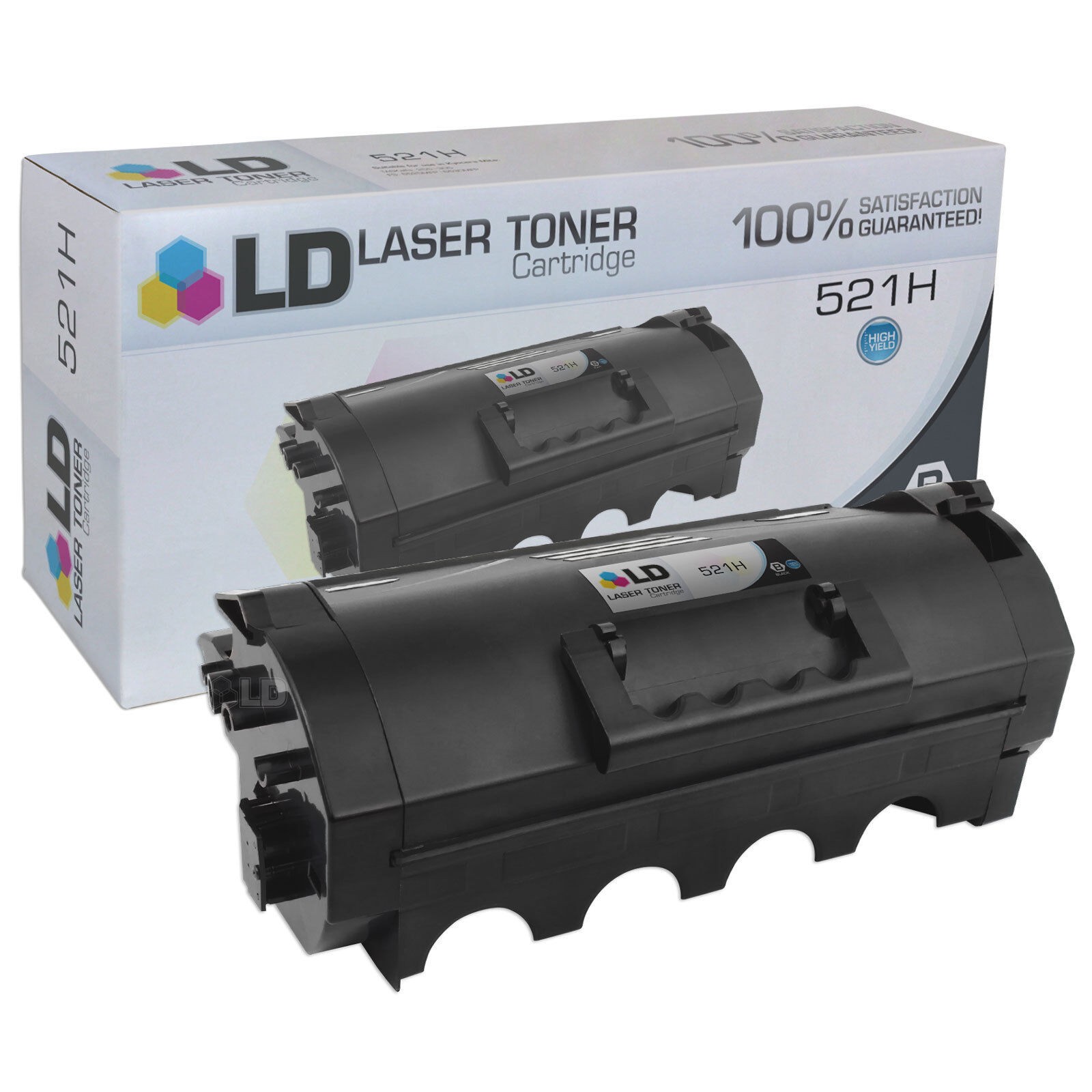 LD 52D1H00 521H Black Laser Toner Cartridge for Lexmark Printer
