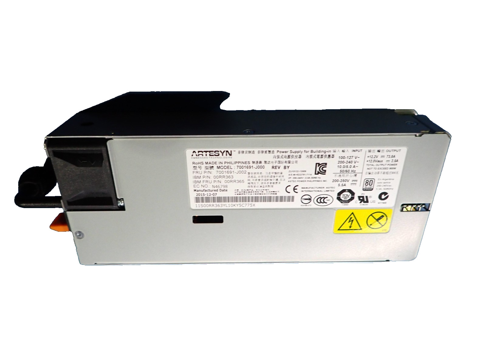 IBM 00RR363 PSU, 900W AC 7001691-J000 High Efficiency Server Power Supply