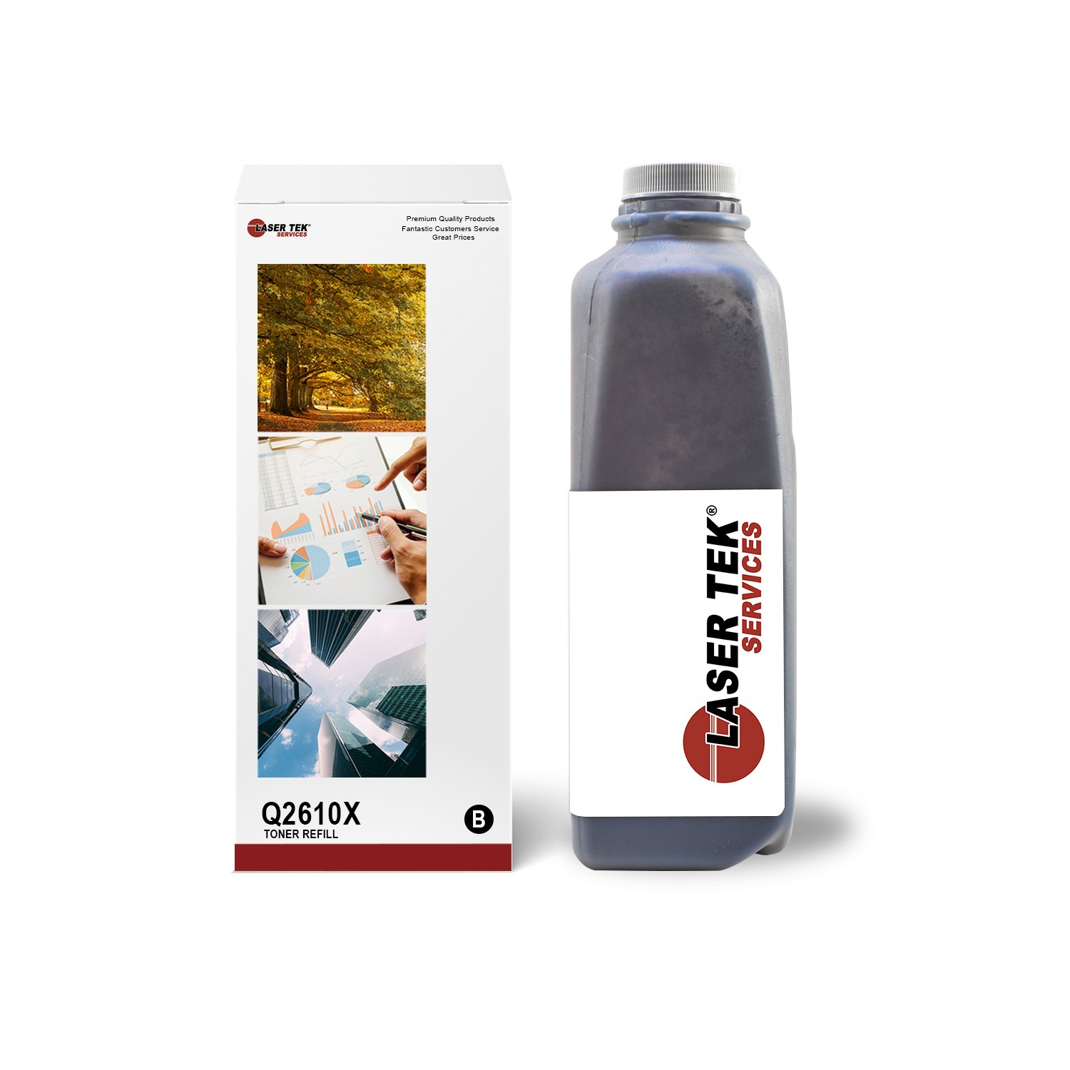 LTS 10X Q2610X Black HY Toner Refill Kit Compatible for HP LJ 2300 2300dn