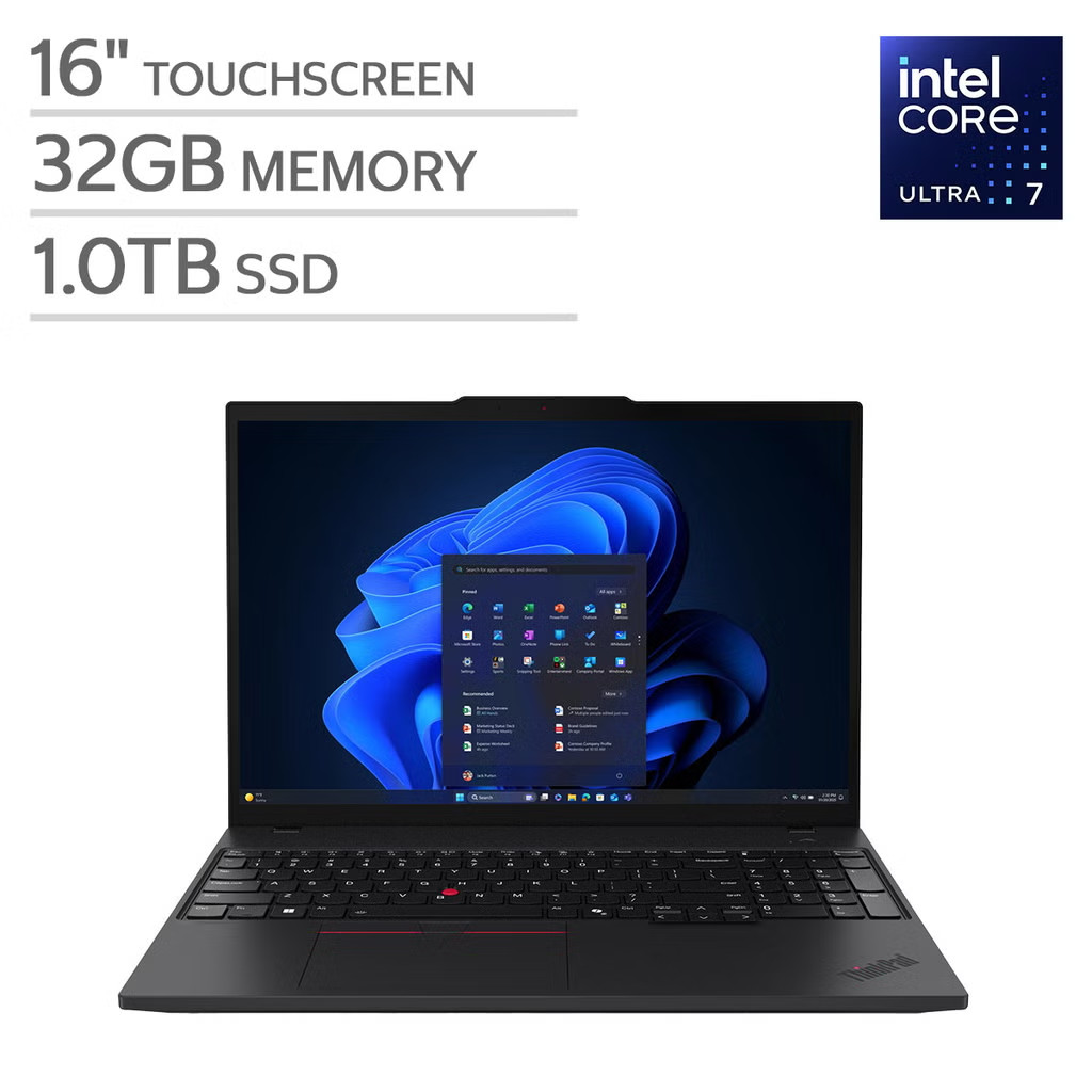 Lenovo ThinkPad T16 G4 16" Touch Ultra 7 255U 32GB 1TB SSD WUXGA 1 YR WARRANTY